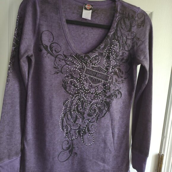Harley-Davidson long sleeve t shirts - thermal - bundle of 3 - like new - size M - Picture 2 of 14